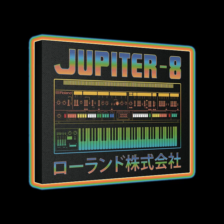 Jupiter 8 Canvas Wall Art - Roland JP-8 (Vintage Analog Synthesizer) product image (16)