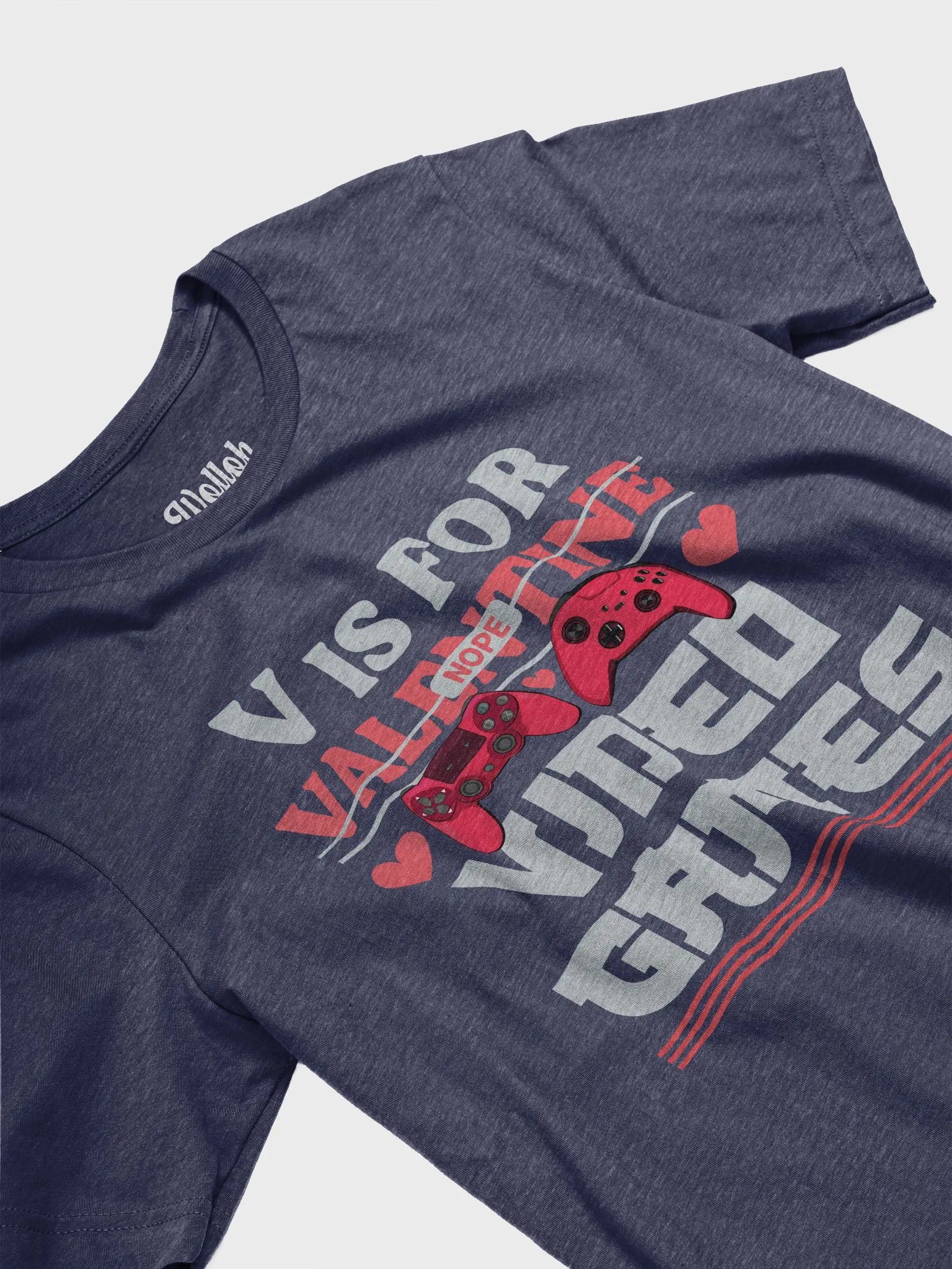 V Is for Videogames – Anti-Valentine Gamer T-Shirt product image (4)