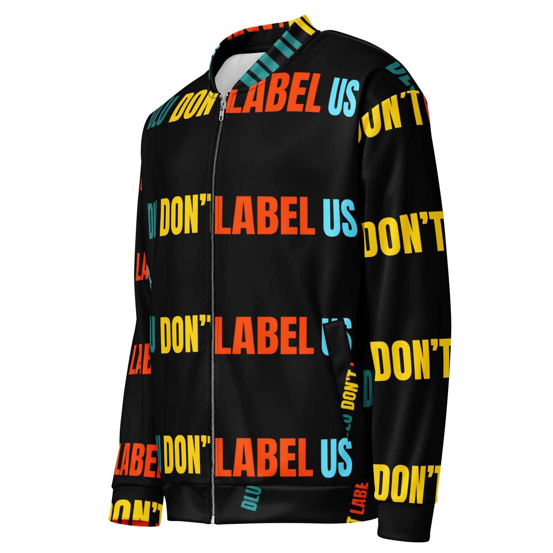DLU DON’T LABEL US® Rebel Statement All-Over Print Bomber Jacket product image (3)
