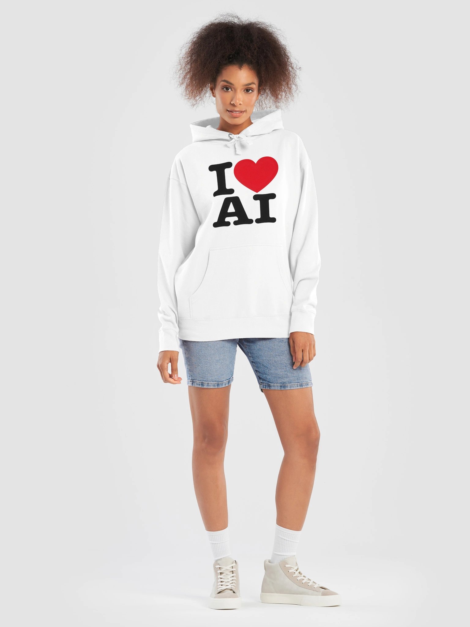 I ❤️ AI Hoodie product image (7)