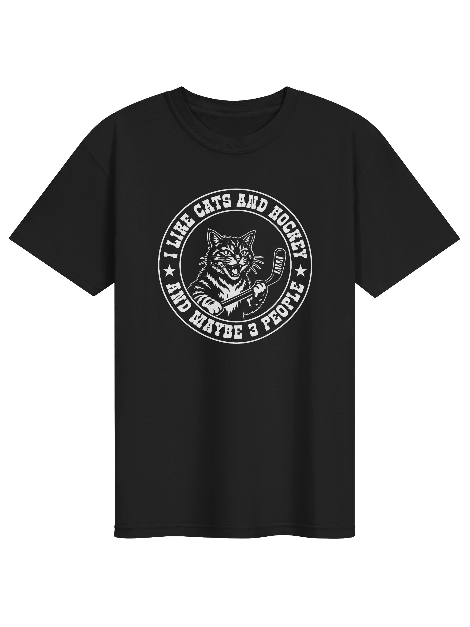 I Like Cats and Hockey Unisex T-shirt product image (10)