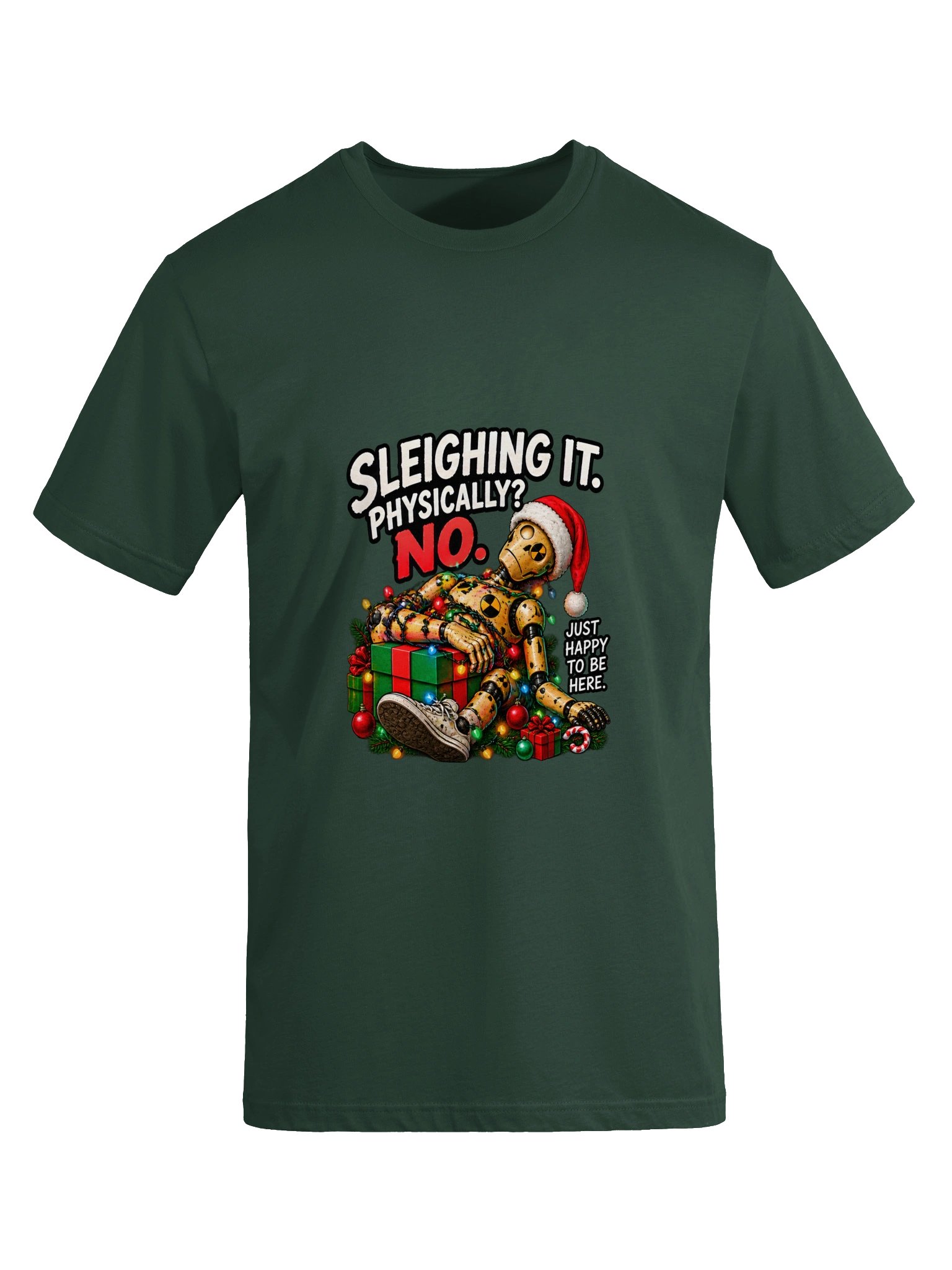 Funny Christmas Shirt — Sleighing It, Physically? No. | Broken Sleigh™ product image (6)