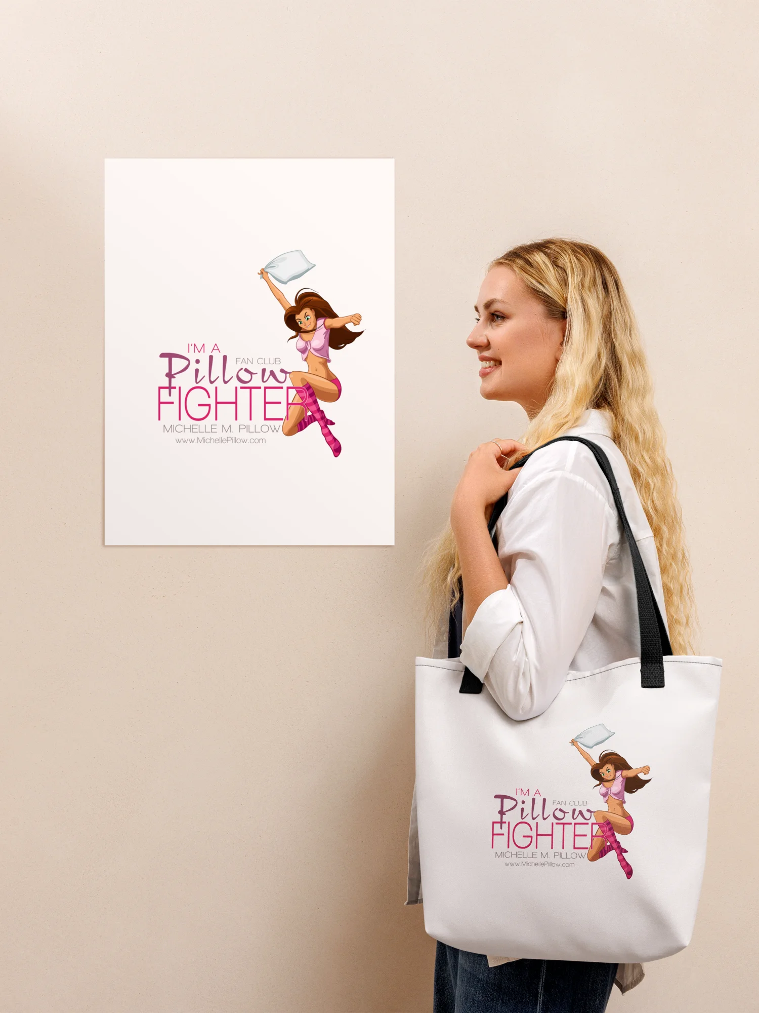 Pillow Fighter Fan Club Tote Bag product image (4)
