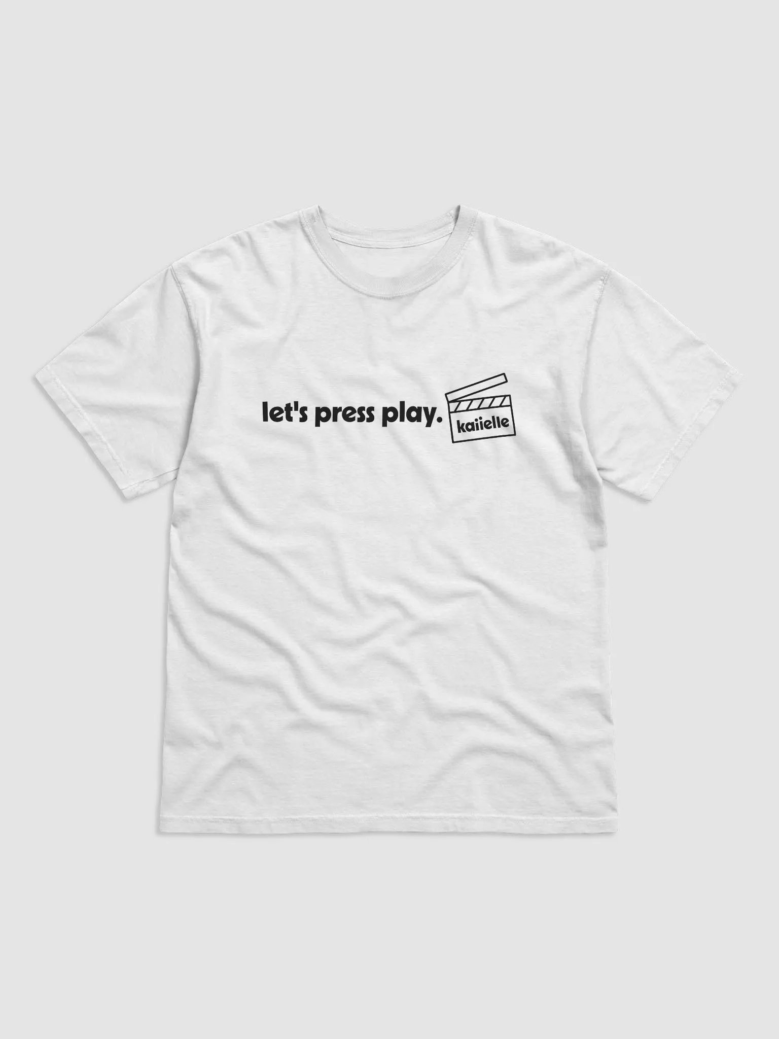 Let's Press Play Tee [Dark Text] product image (1)