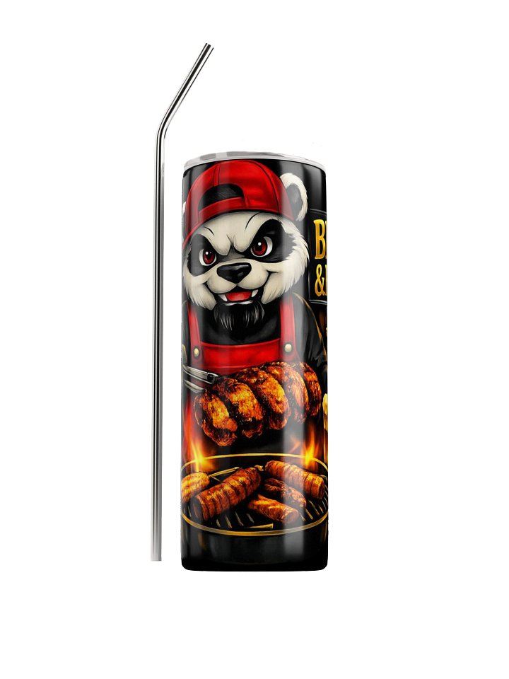 BBQ & Balls Stainless Tumbler W/ Straw product image (1)