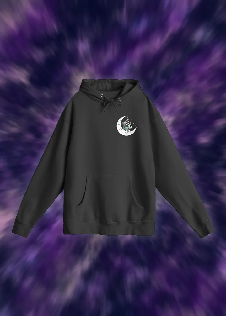 Celestial Blossom Crescent Hoodie Dark product image (1)