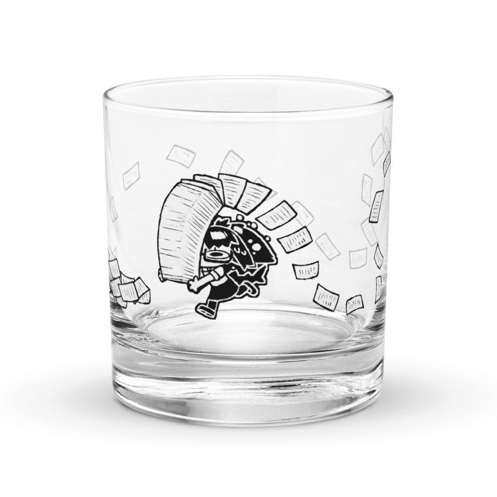 Run From Your Problems Glass product image (2)