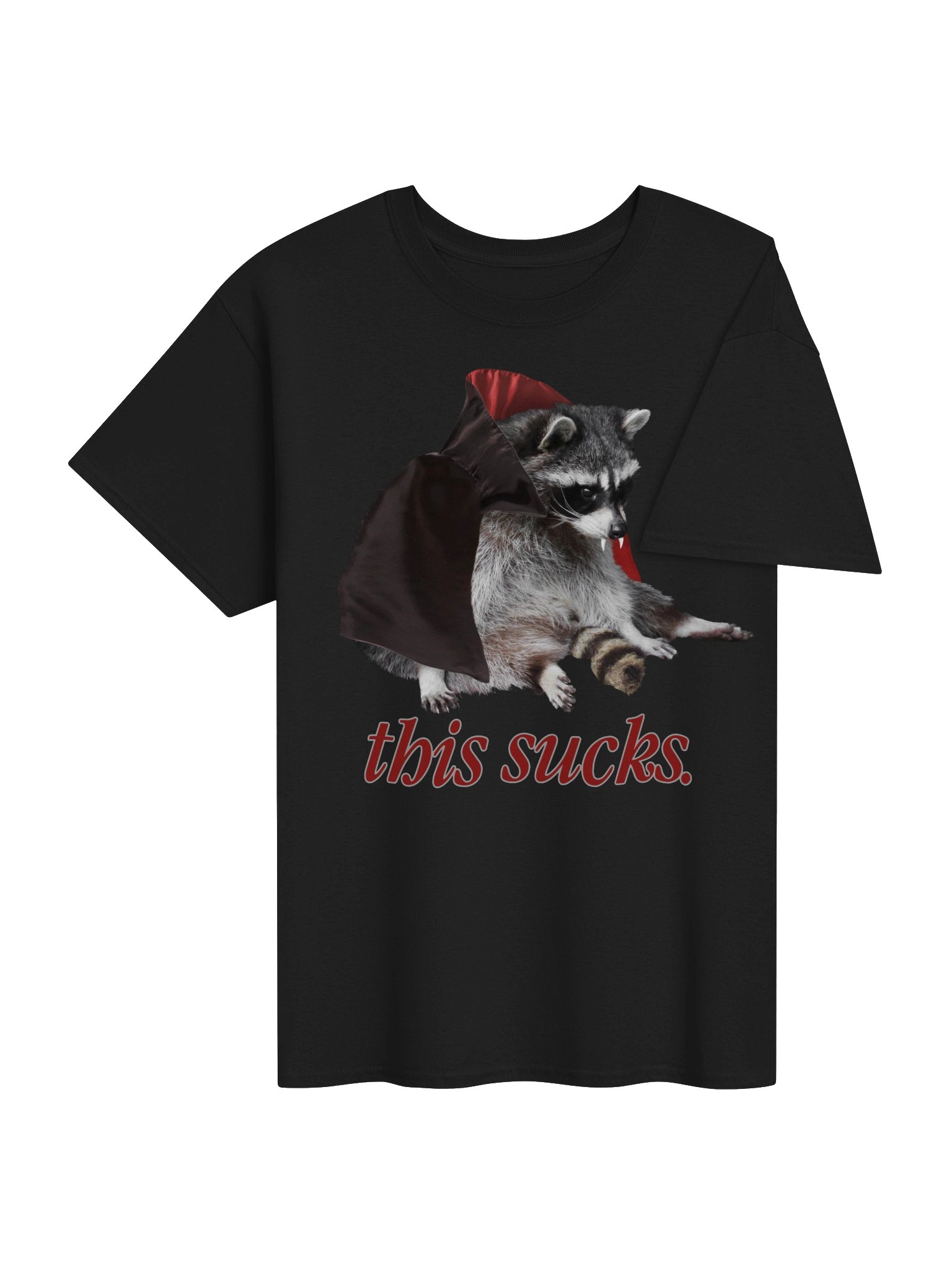 This Sucks - Halloween vampire raccoon t-shirt product image (48)