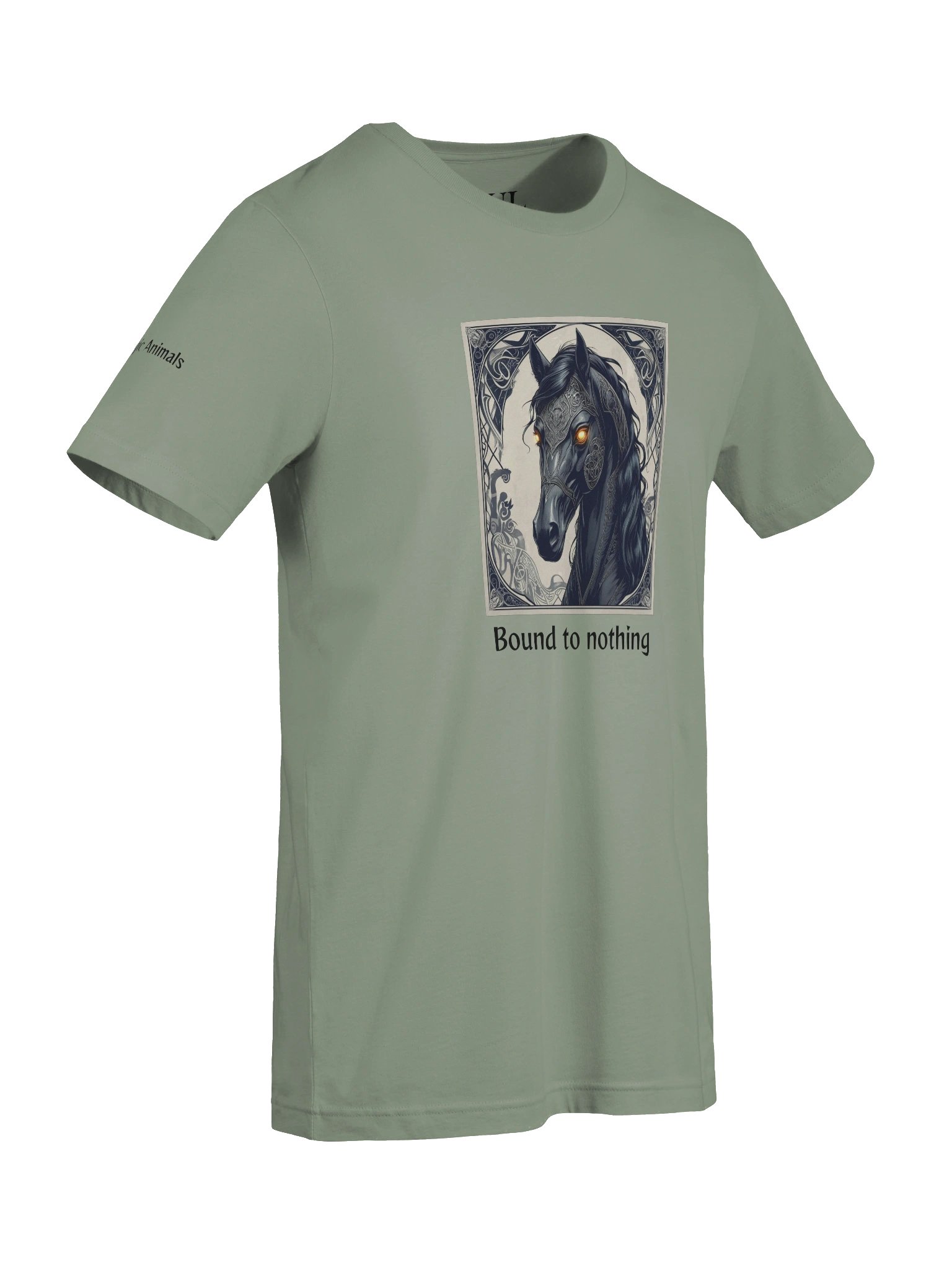 HORSE – Bound to nothing - Magic Animals T-Shirt - (front graphic) product image (8)
