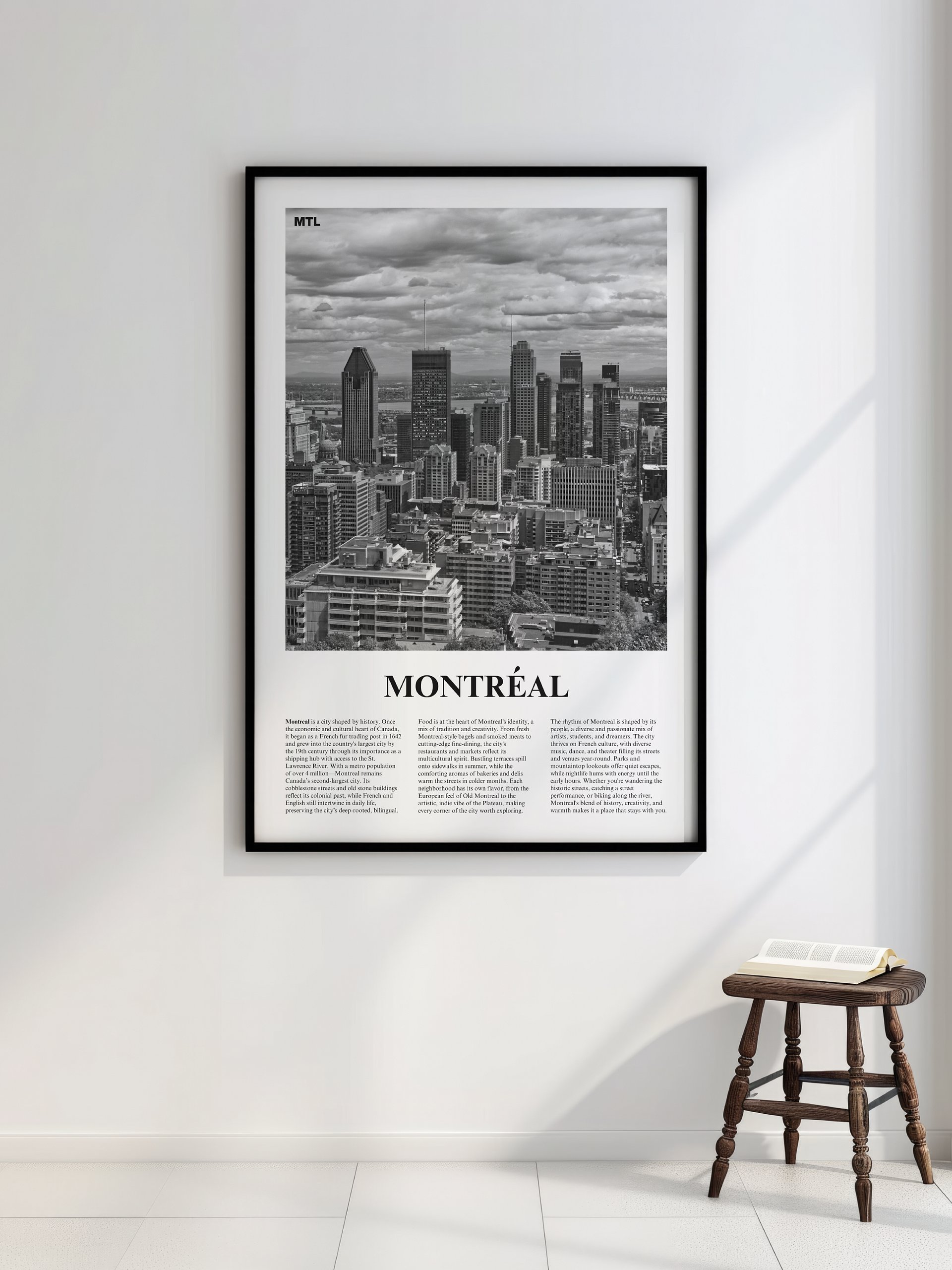 Montreal 01 Newspaper Poster | Framed product image (2)