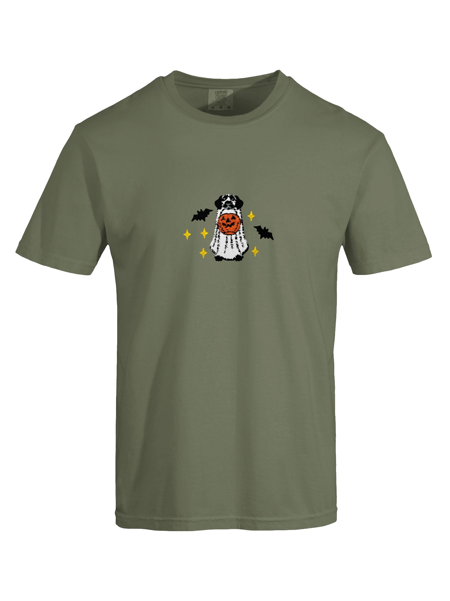 Halloween German Shorthaired Pointer(Solid Black) Embroidered T-Shirt product image (13)