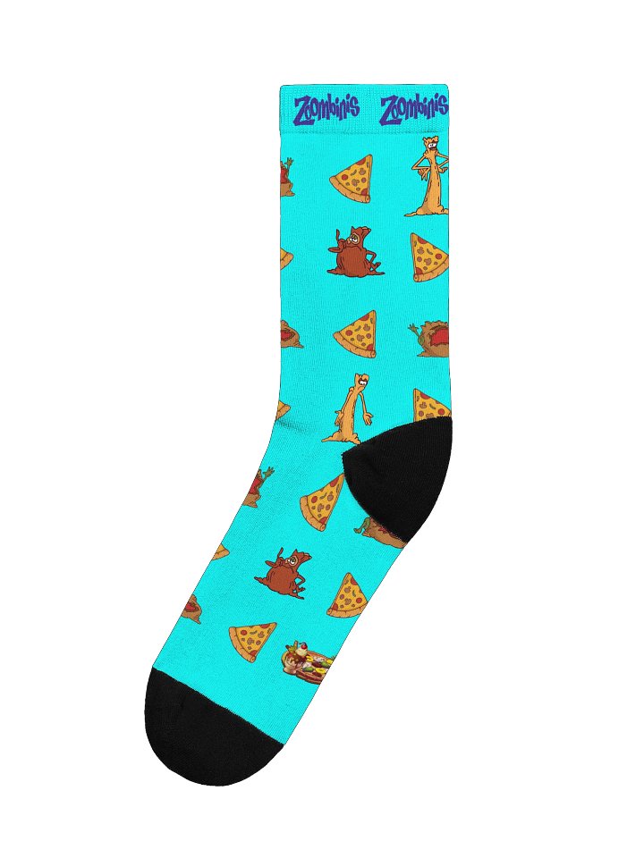 Pizza Troll Party Socks - Blue product image (1)
