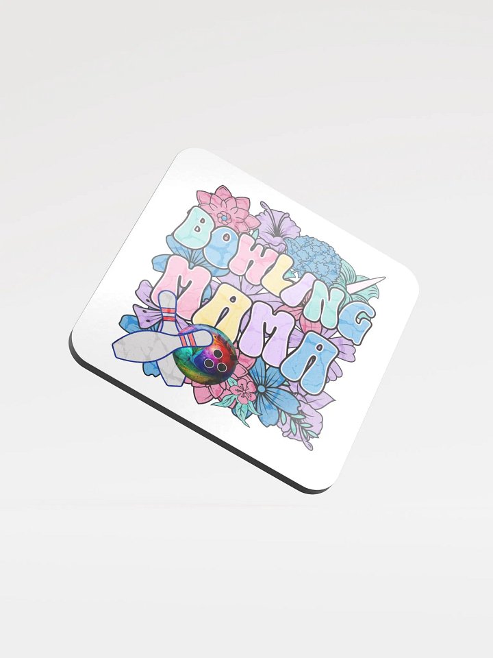 Bowling Mama Floral Cork Coaster product image (2)