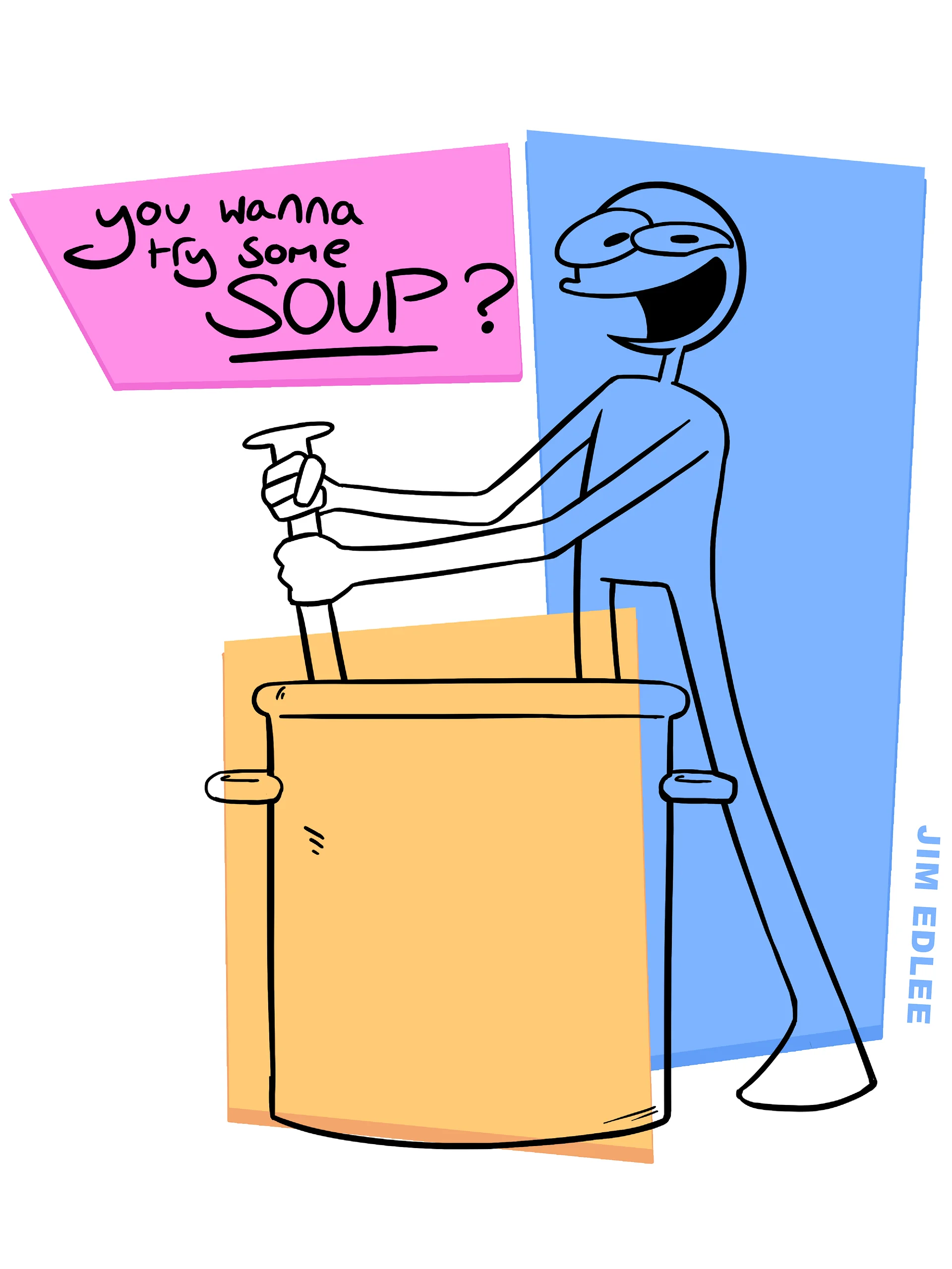 Blue Guy NO SOUP T-Shirt product image (4)