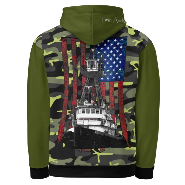 AF & Tug CE (Green & Camouflage) – Performance Marine Wear | Twin Anchor Apparel North Current Line product image (1)
