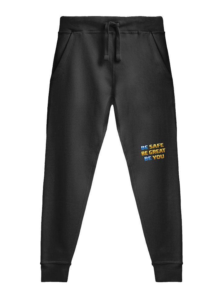Shiny Motivational Phrase Fleece Joggers product image (4)