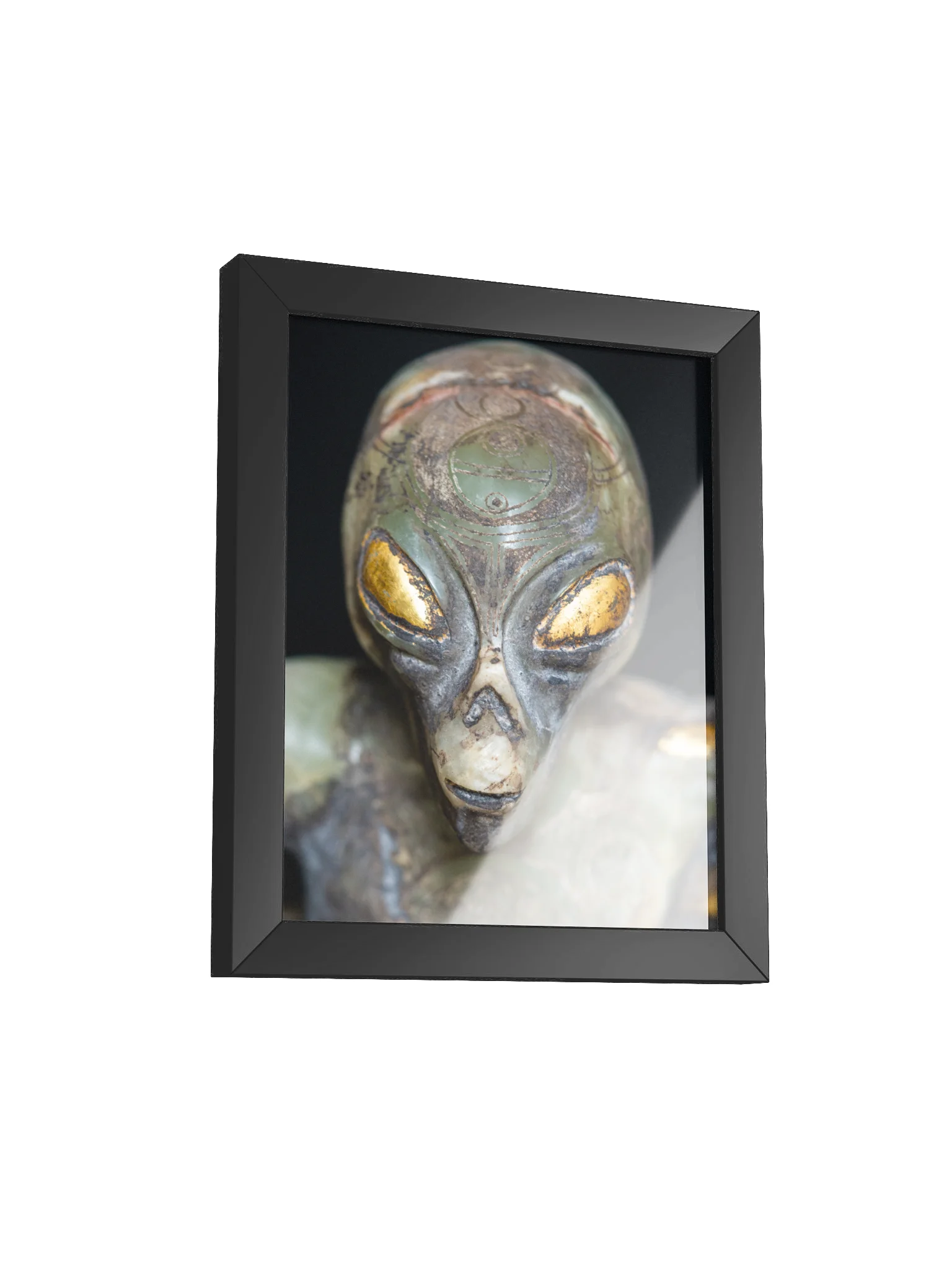 Aliencarving's Onyx Guardian Framed Print product image (7)