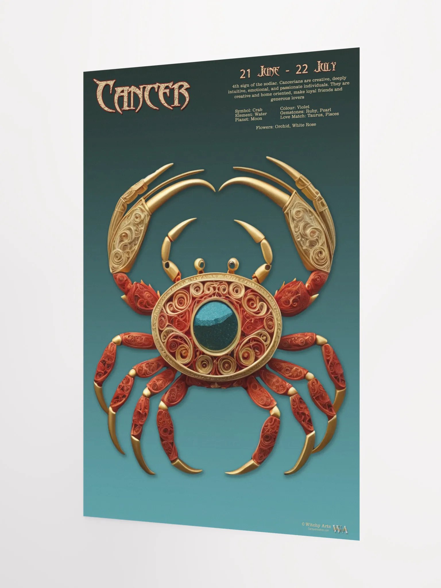 Western Zodiac Poster - CANCER product image (9)