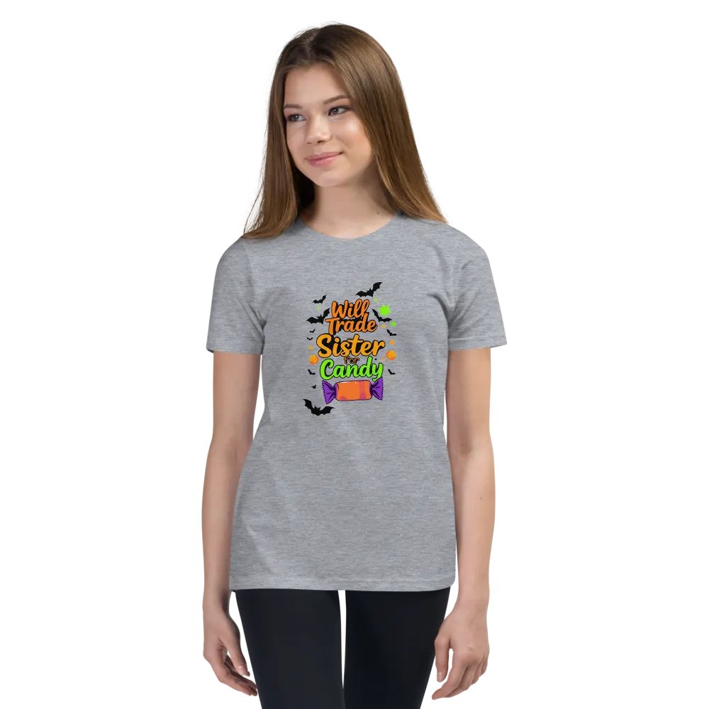 Will Trade Sister For Candy Youth T-shirt product image (2)