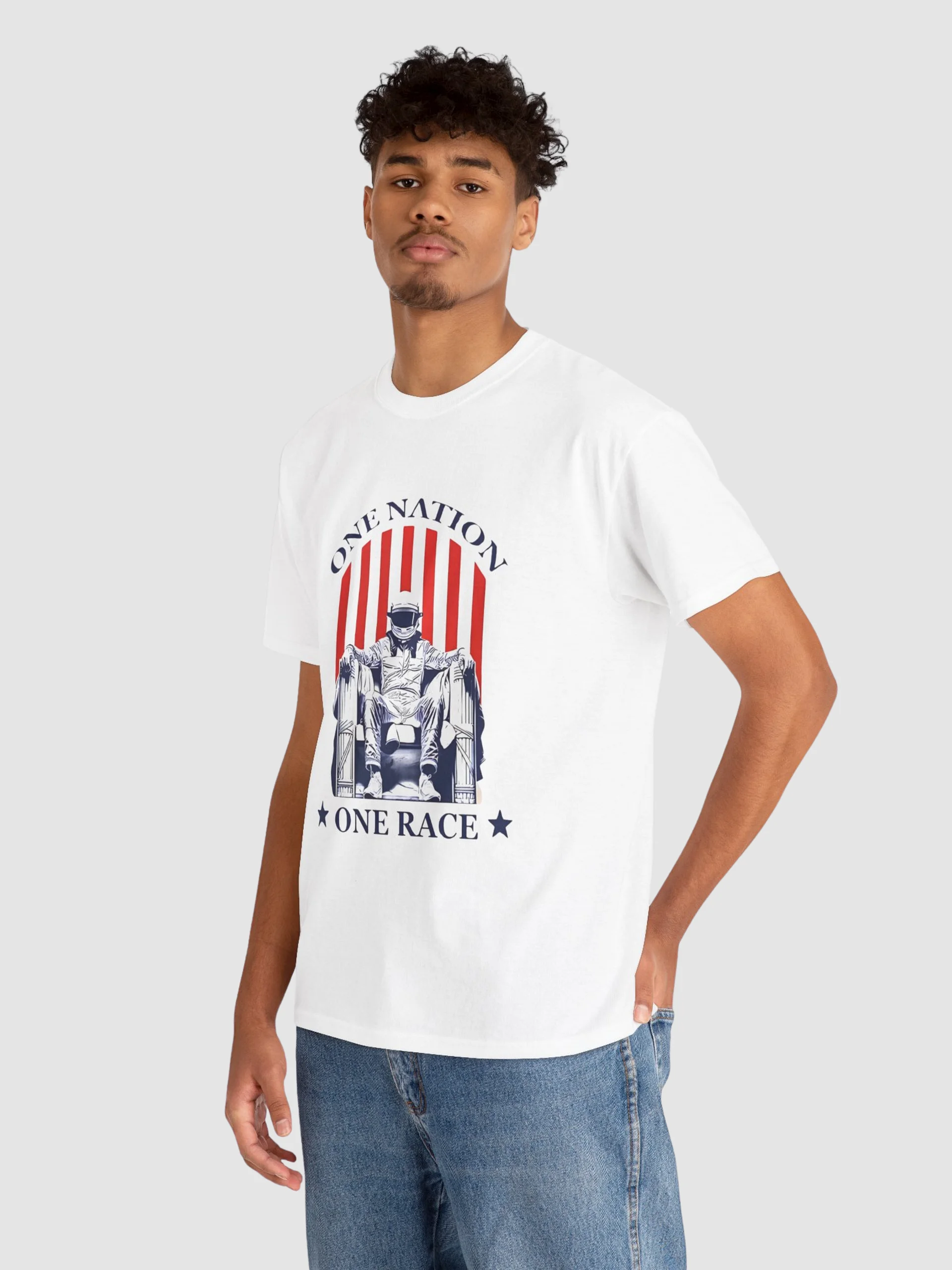One Nation One Race Oversized Shirt product image (3)