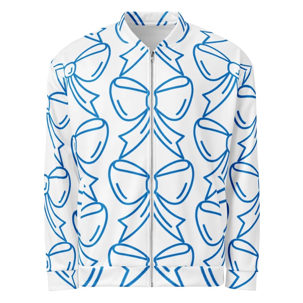 Blue Bow Extravaganza Bomber Jacket product image (1)