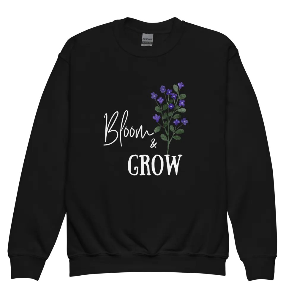 Bloom and Grow Youth Crewneck Sweatshirt product image (1)