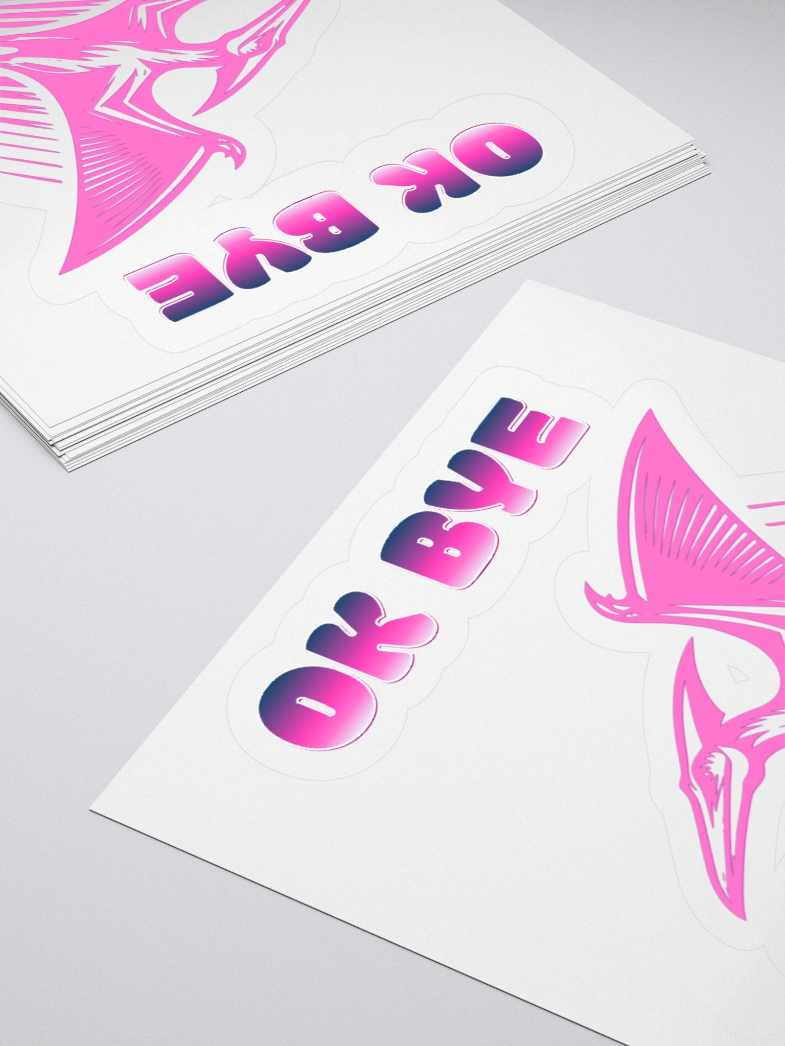 OKAY BYE Kiss Cut Stickers product image (11)