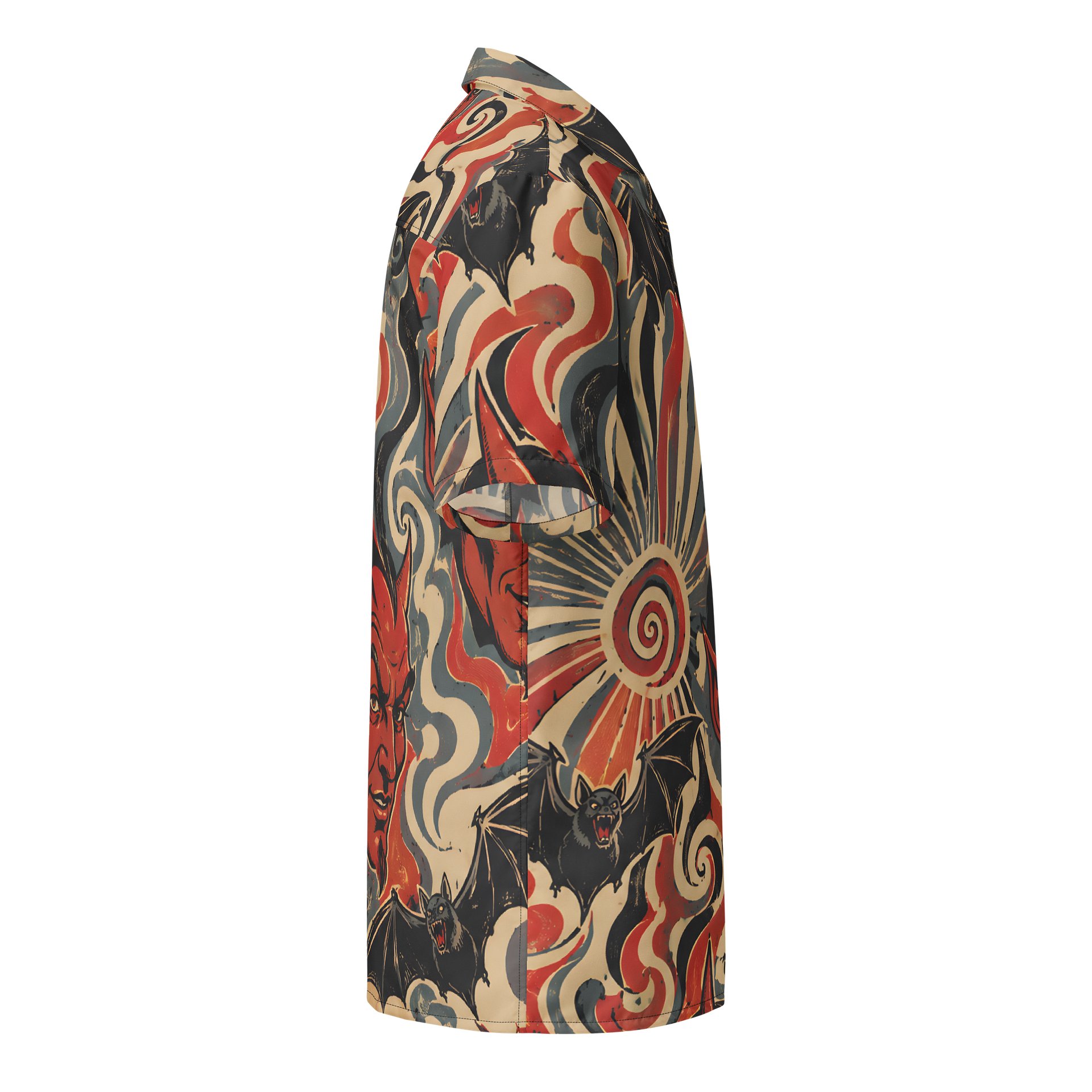Clan Dragonwolf Devils and bats Hawaiian Shirt product image (4)