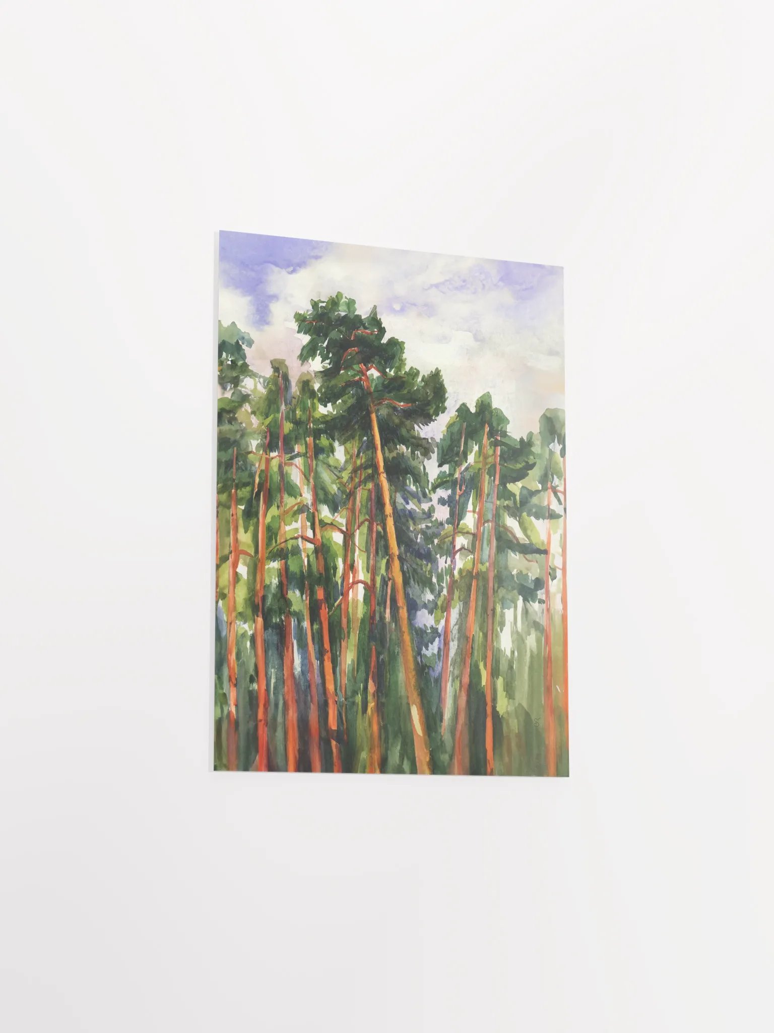 Serene Pine Forest Poster - Bright Pines product image (8)