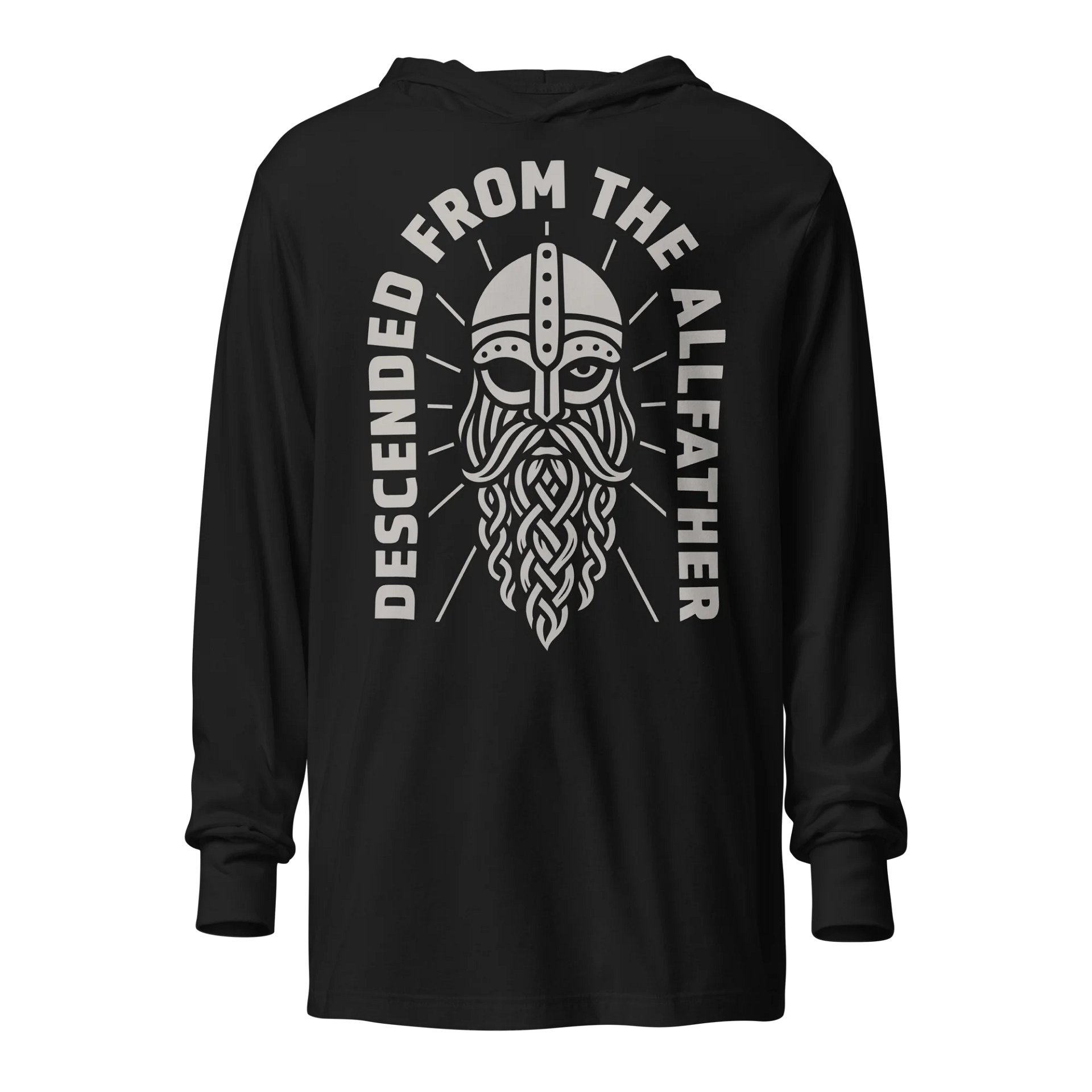 Descended from the Allfather Hooded Long Sleeve Tee product image (19)