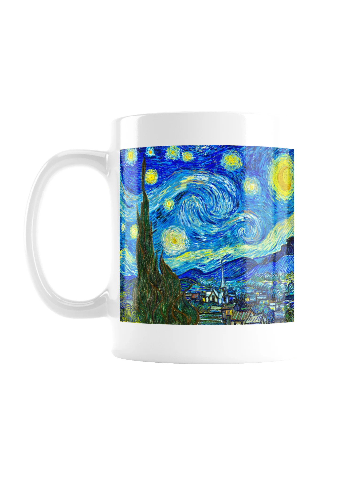 The Starry Night — White Glossy Mug product image (1)