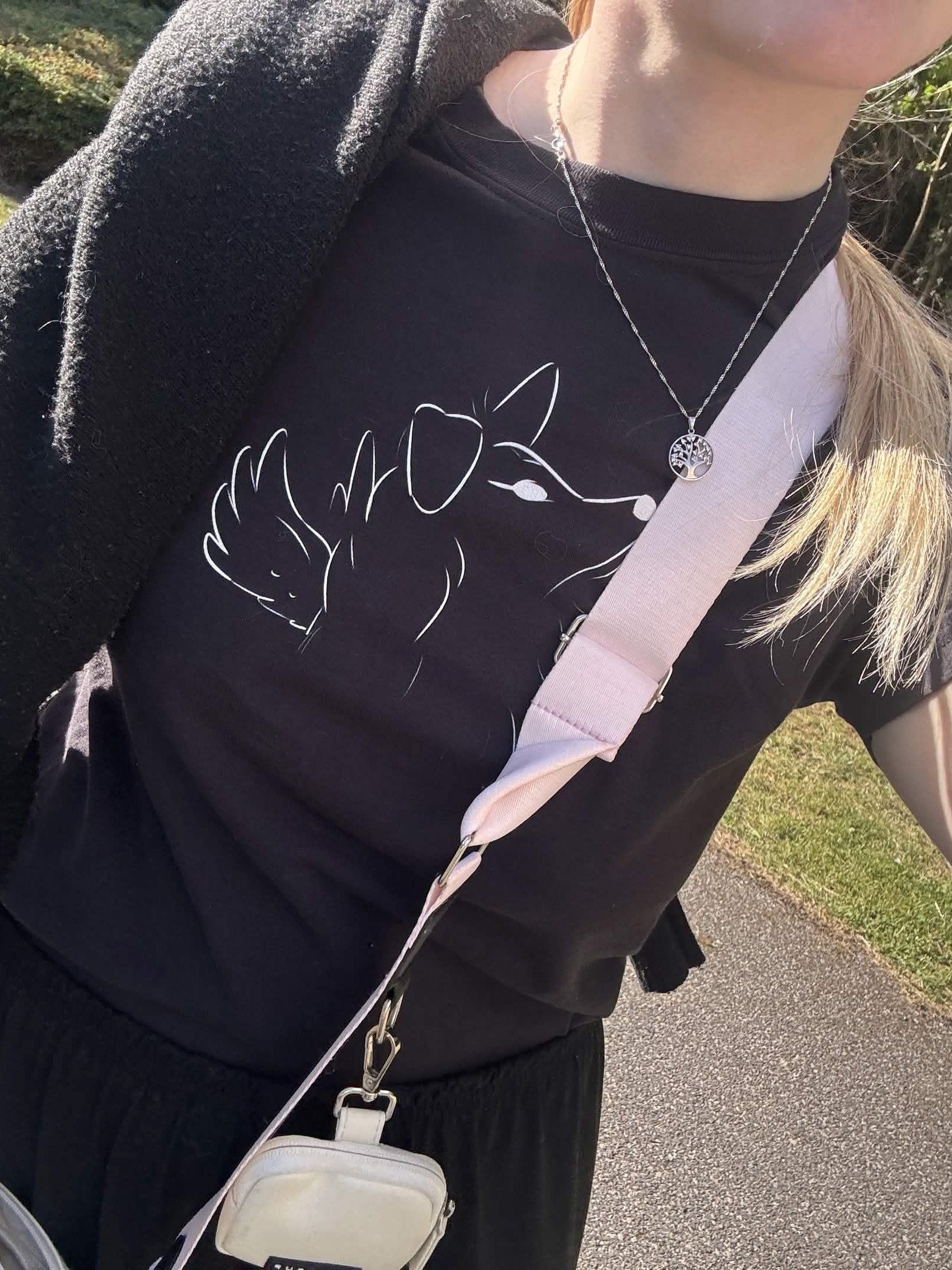 The Angel Sheltie - Unisex Heavyweight T-Shirt (Black outline) product image (4)