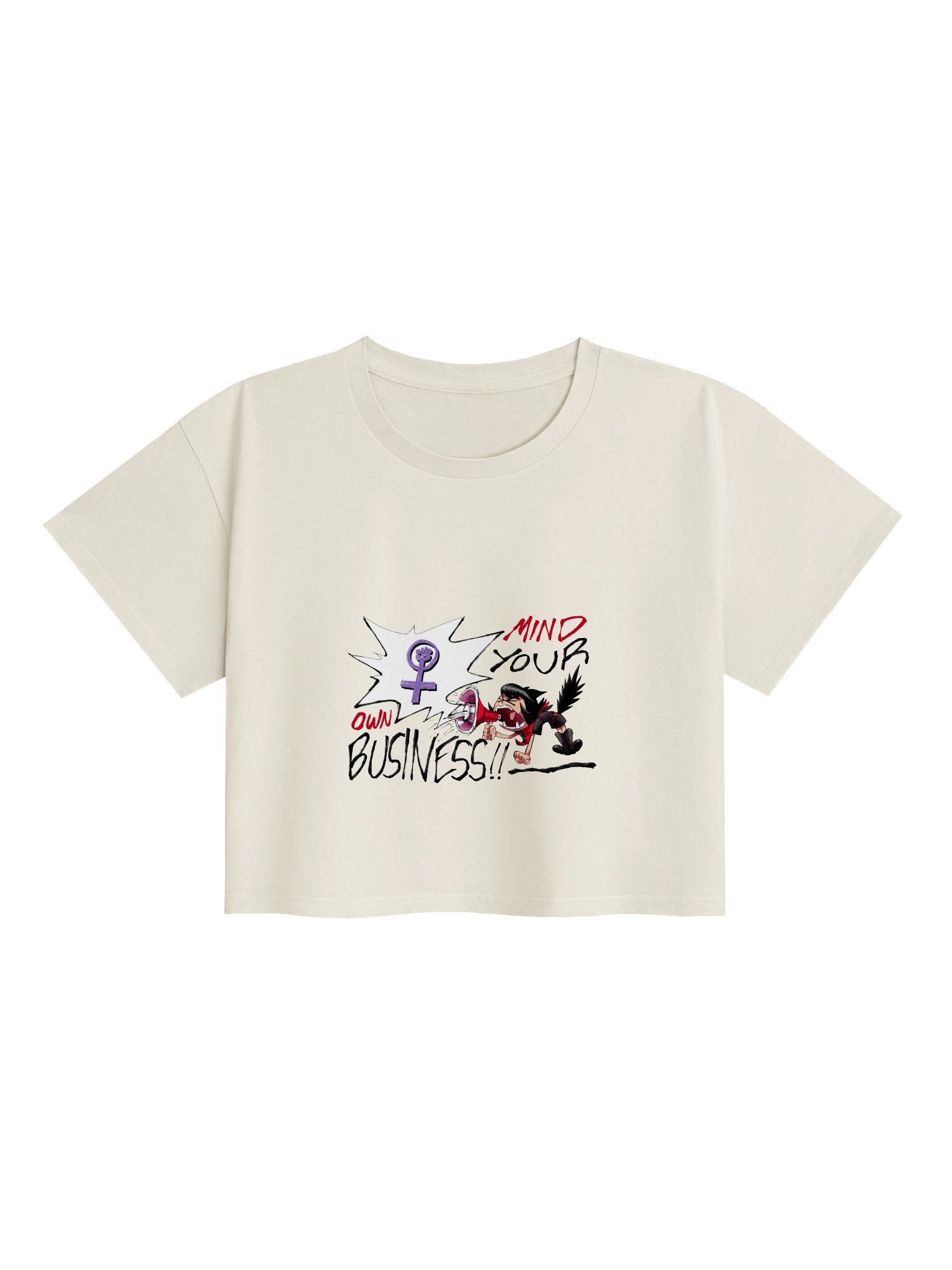 Alunya — “Mind Your Own Business!!” Crop Top product image (1)