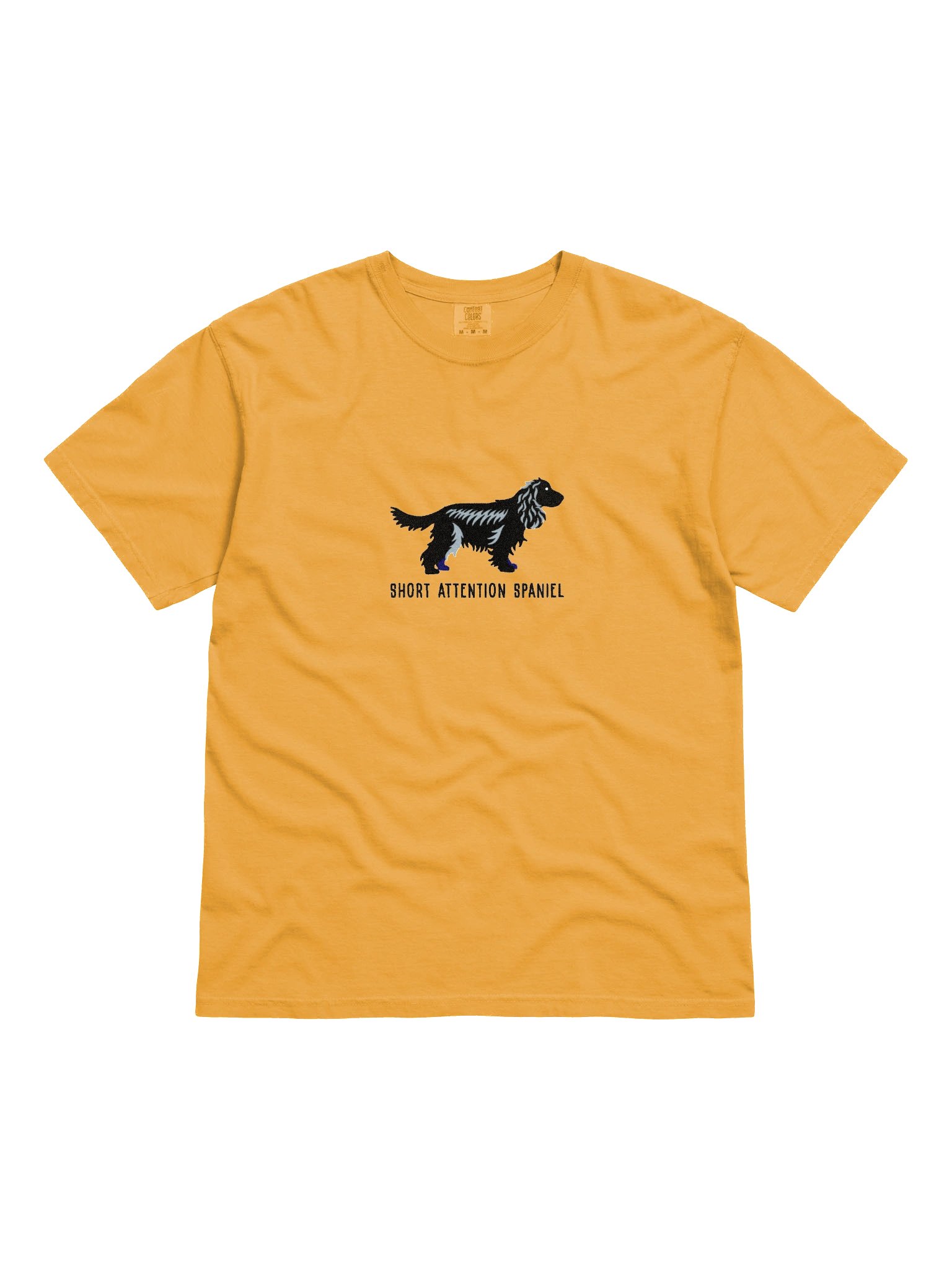 Short Attention Spaniel T-Shirt(Embroidered) of an English Cocker Spaniel(Black) product image (4)