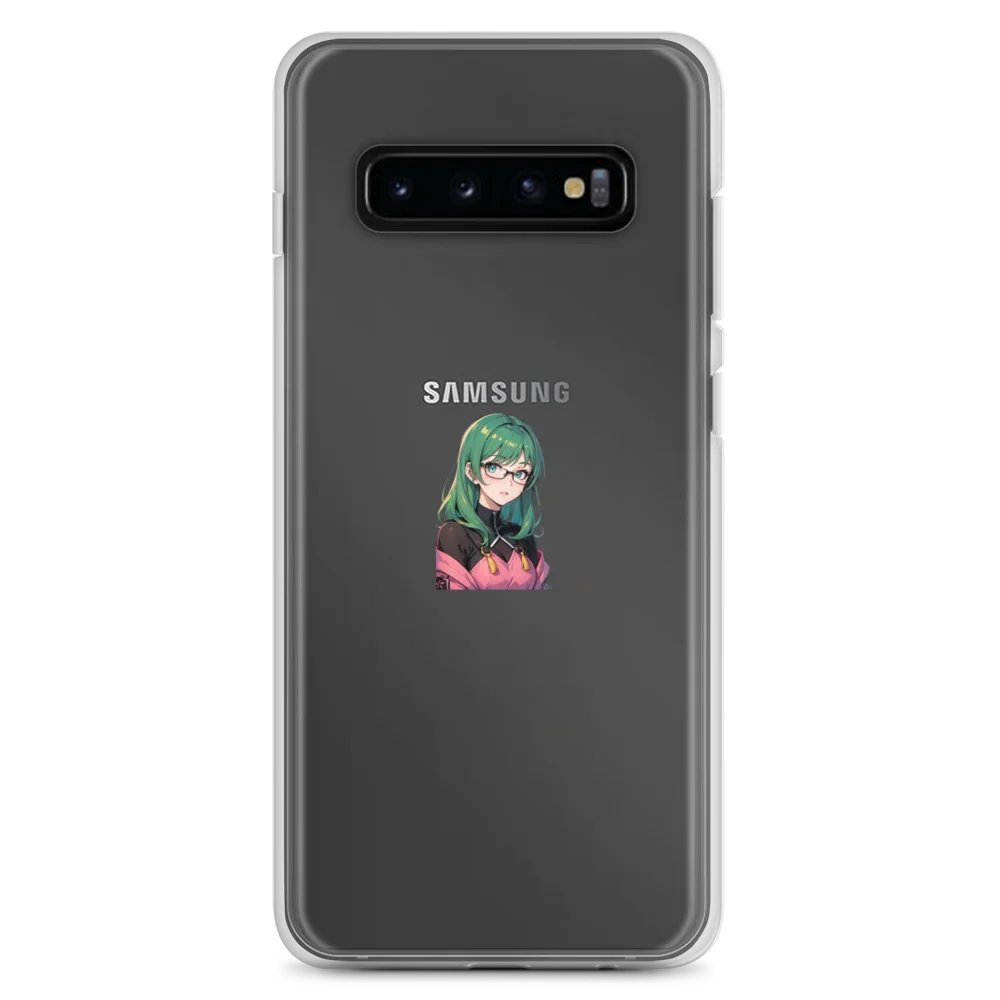 (GREEN WAIFU) K Clear Case for Samsung product image (1)