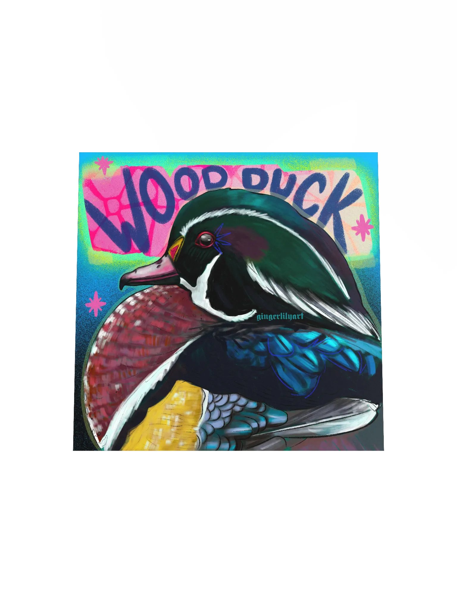 wood duck print product image (7)