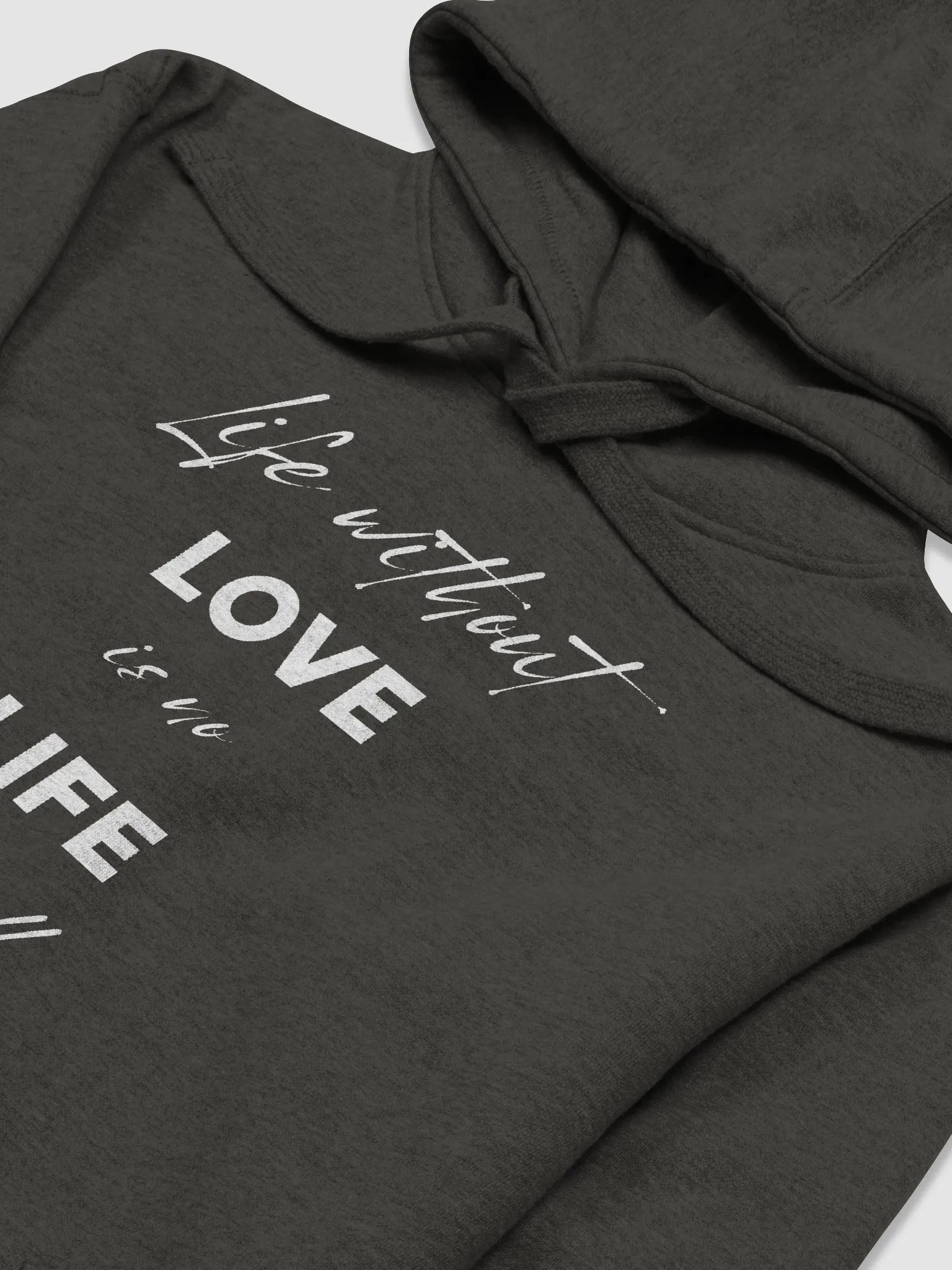 "Life without LOVE is no LIFE at all" Premium Unisex Hoodie product image (3)
