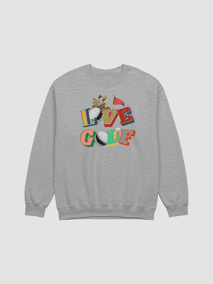 Love Golf Block Letters Colorful Crewneck product image (21)