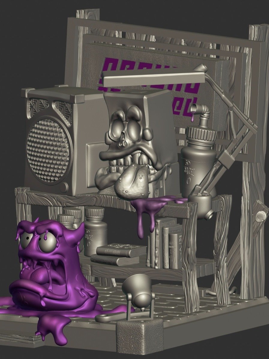 Zombie Printer Diorama - STL product image (6)