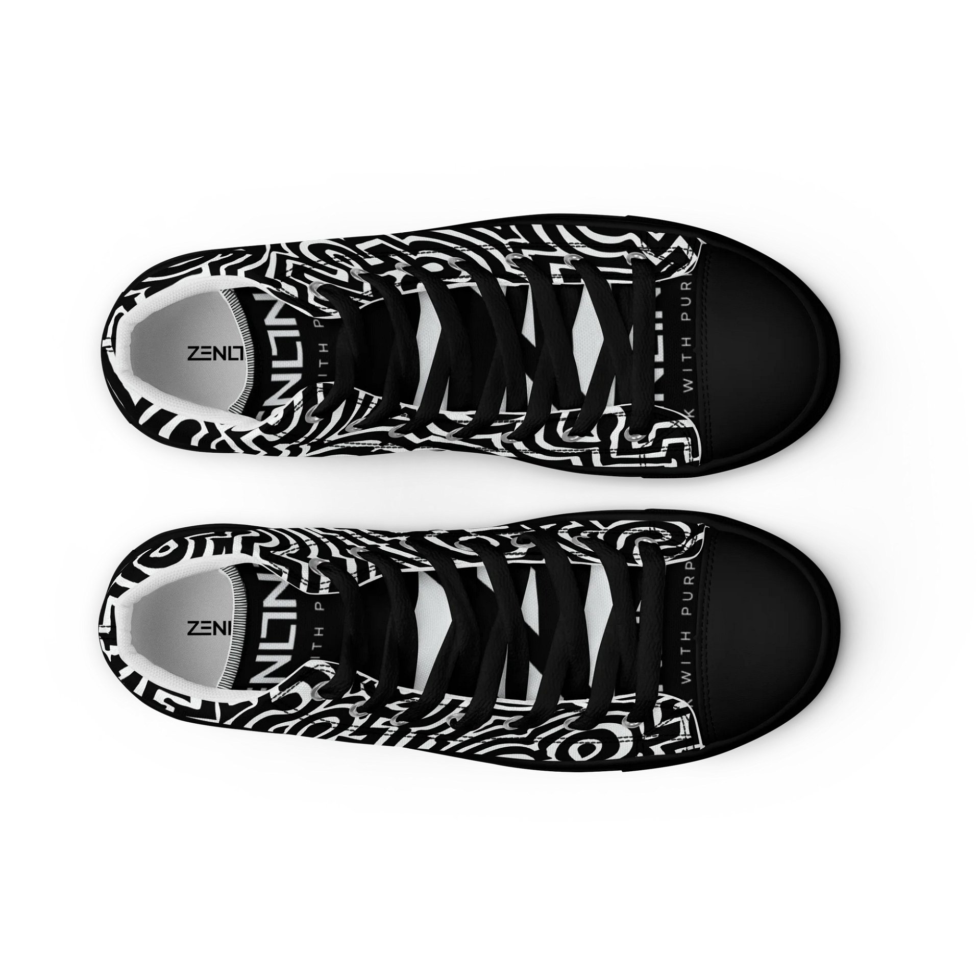 Optical Allusion Men's High Top Sneakers product image (9)