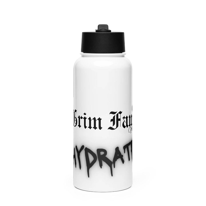 GRIM FAM "HYDRATE” Bottle #3 - Double-walled stainless steel with vacuum insulation 32 oz (950 ml) product image (1)