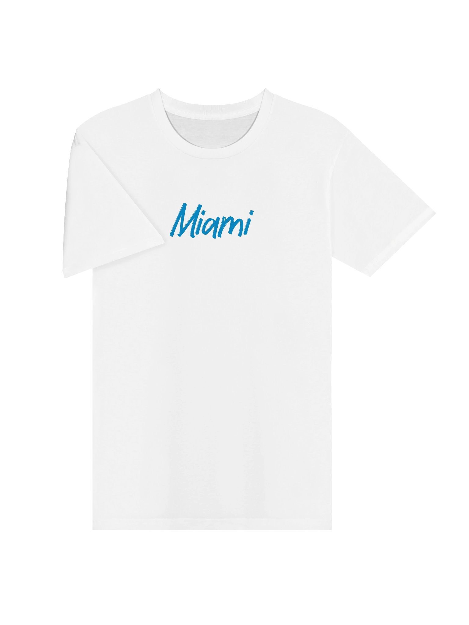 Miami Blue Text Unisex Premium T-Shirt product image (3)