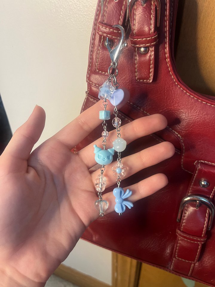 Blue Bow Classic Bag Charm product image (2)
