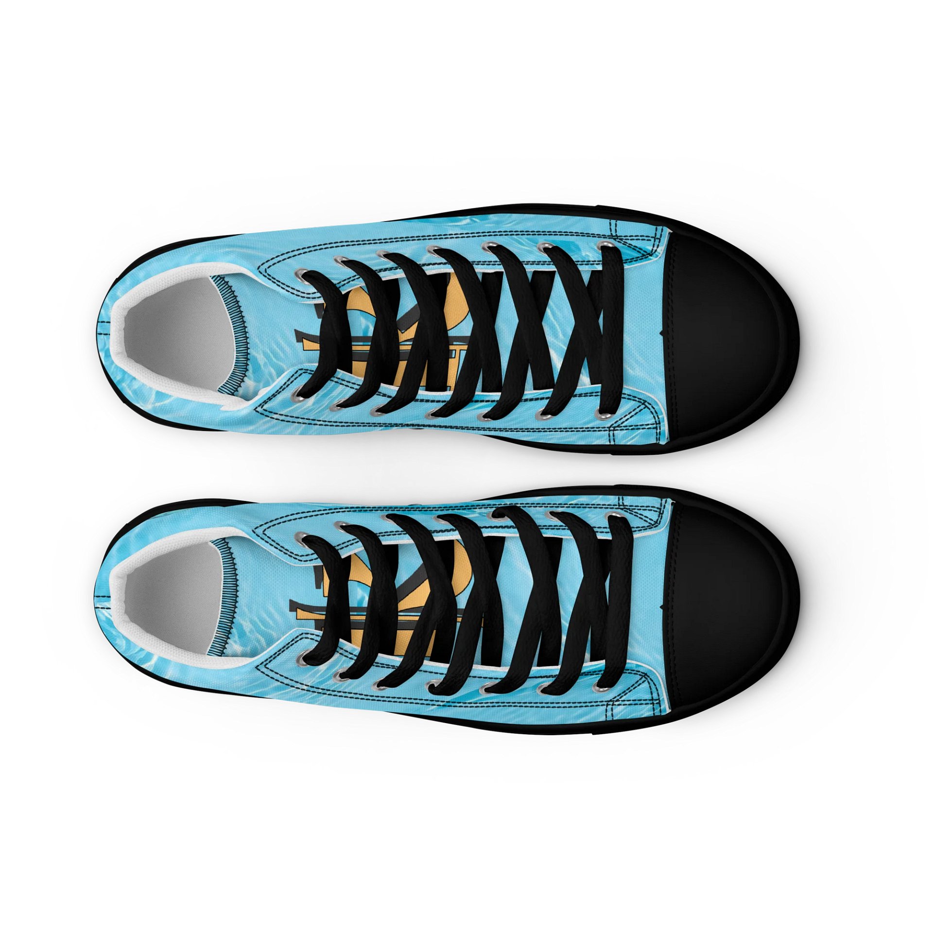 (Aqua WAIFU) K Women's High Top Canvas Shoes product image (9)