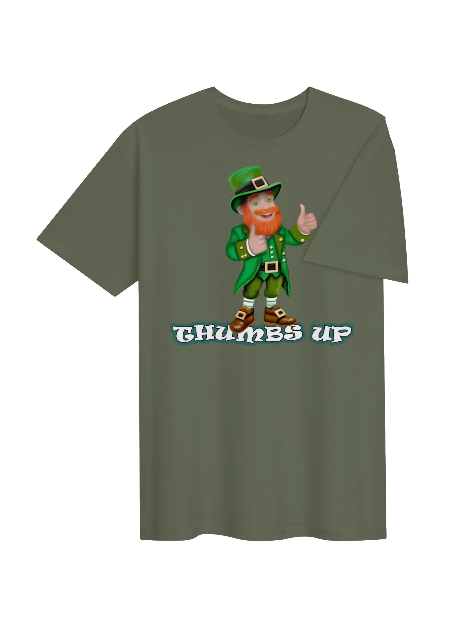 Leprechaun "THUMBS UP" T-Shirt. Unisex Gildan Softstyle T-Shirt product image (3)
