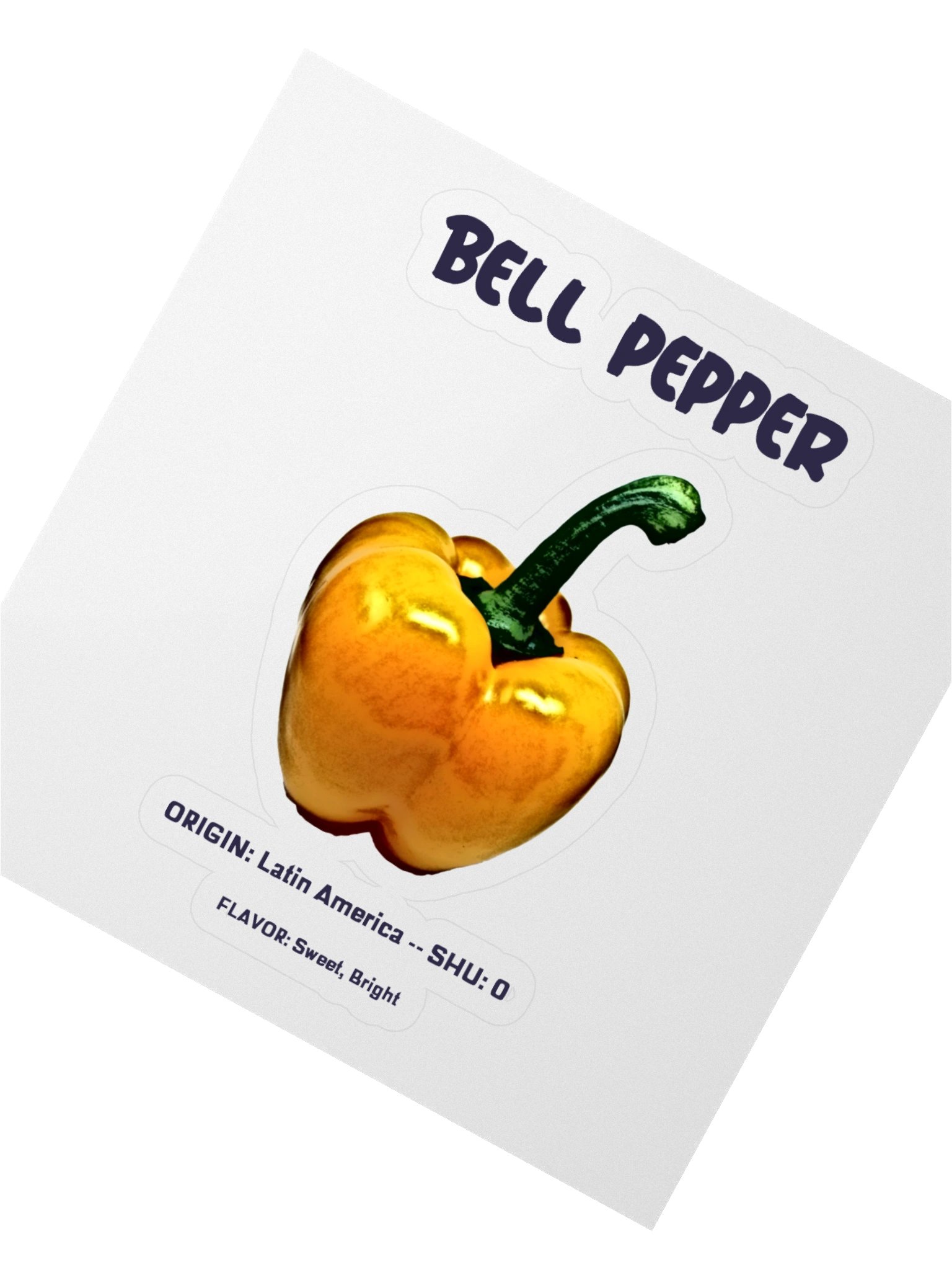 Vibrant Bell Pepper Kiss Cut Stickers product image (2)