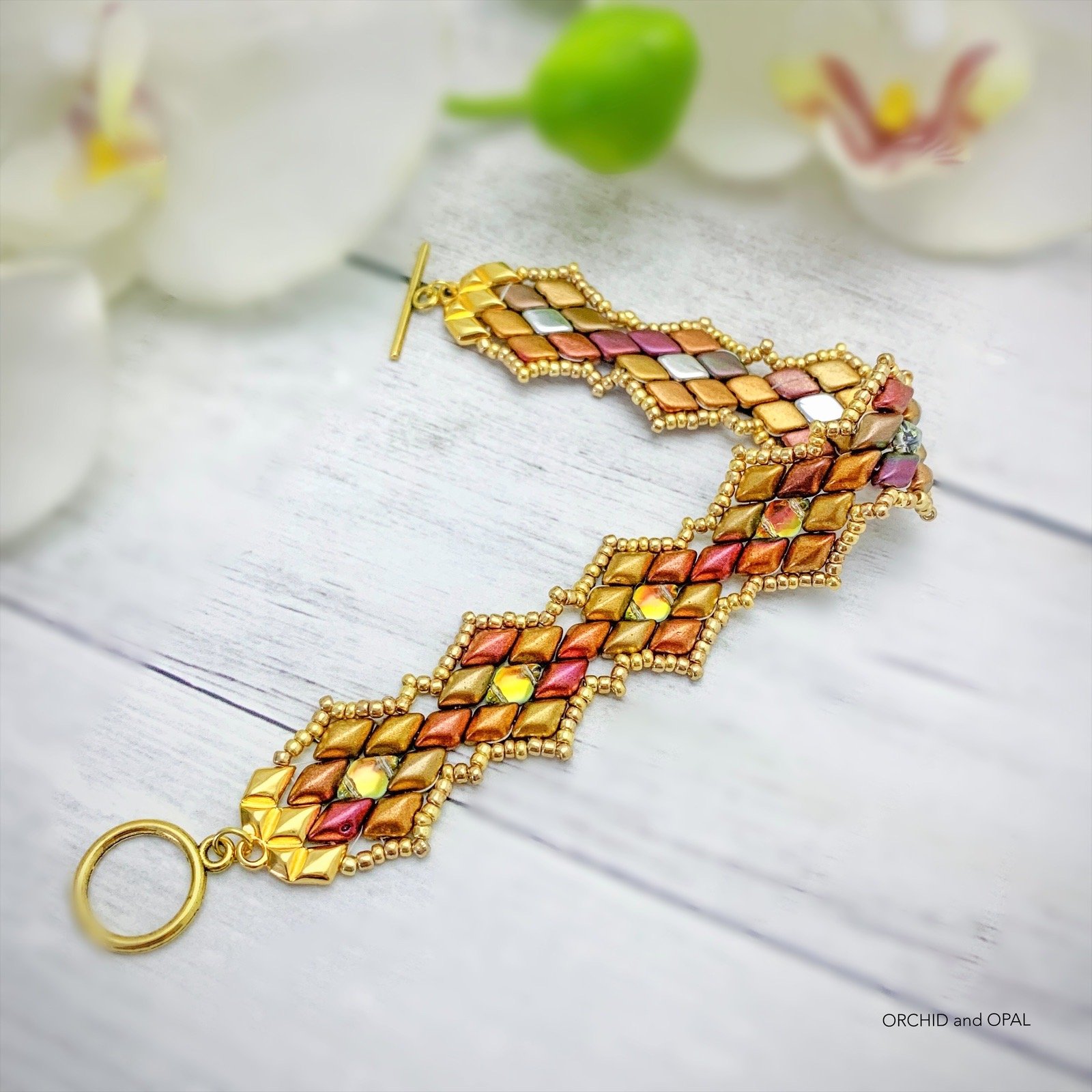 Digital Beading Pattern – Backlit GemDuo Bracelet product image (5)
