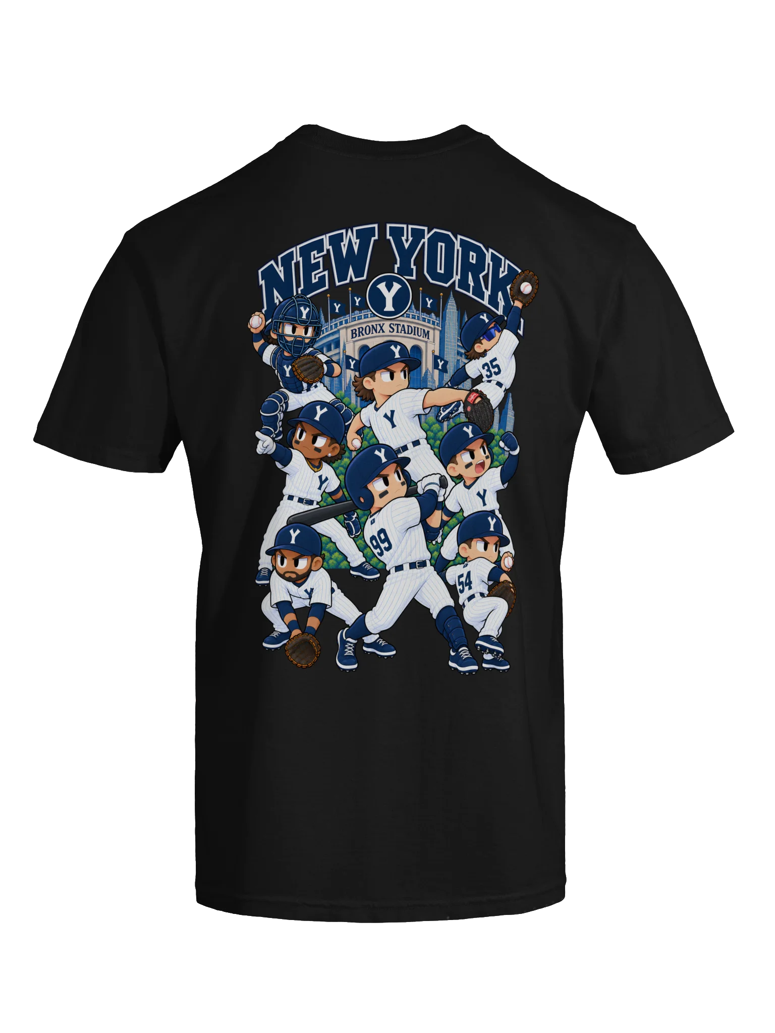 New York Bronx Baseball 2026 Animated Player Back Print T-Shirt product image (11)