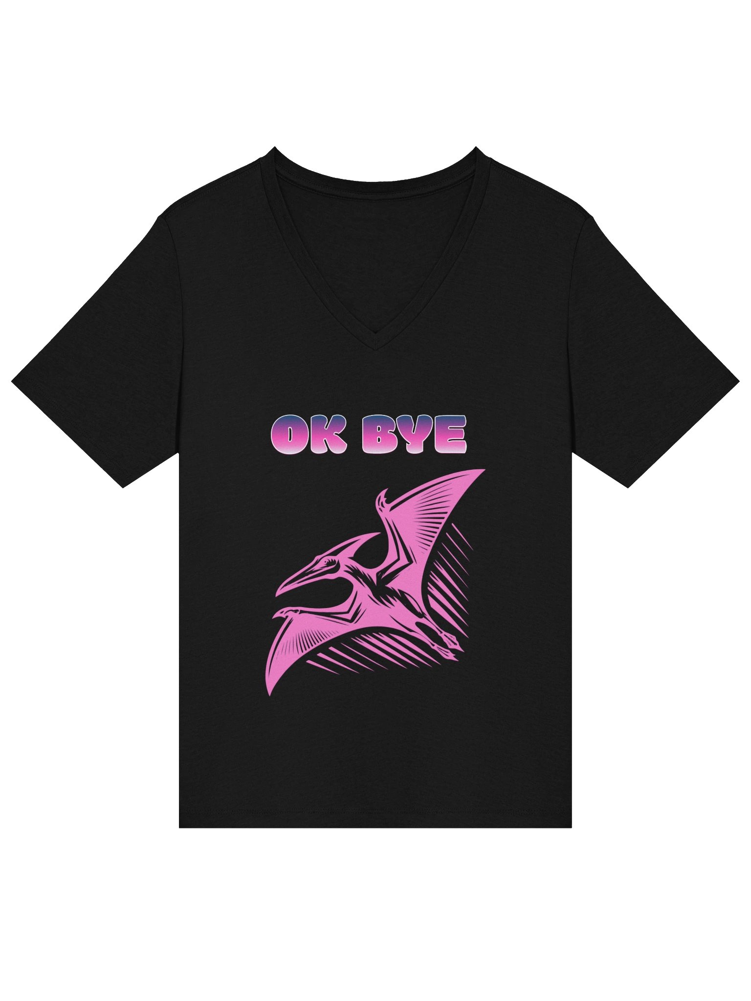 OK BYE' Women's V-Neck Tee product image (3)
