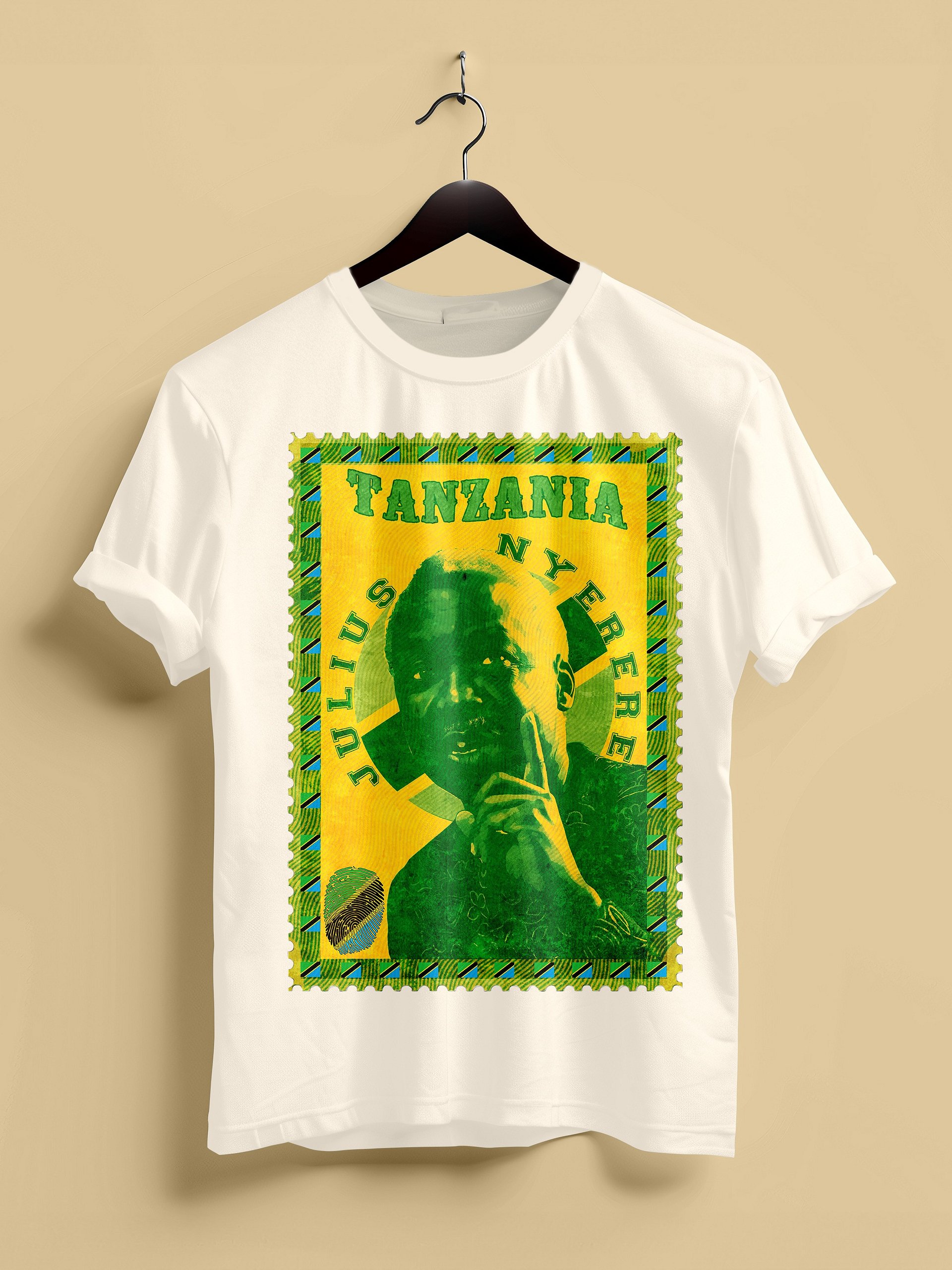 Julius Nyerere Vintage Postage Stamp T-Shirt | Mwalimu Nyerere Pan-African Tee product image (1)